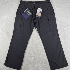 Clothing Arts Cargo Pants Men's 38x30 Black Traveler Pick Pocket Proof NWT
